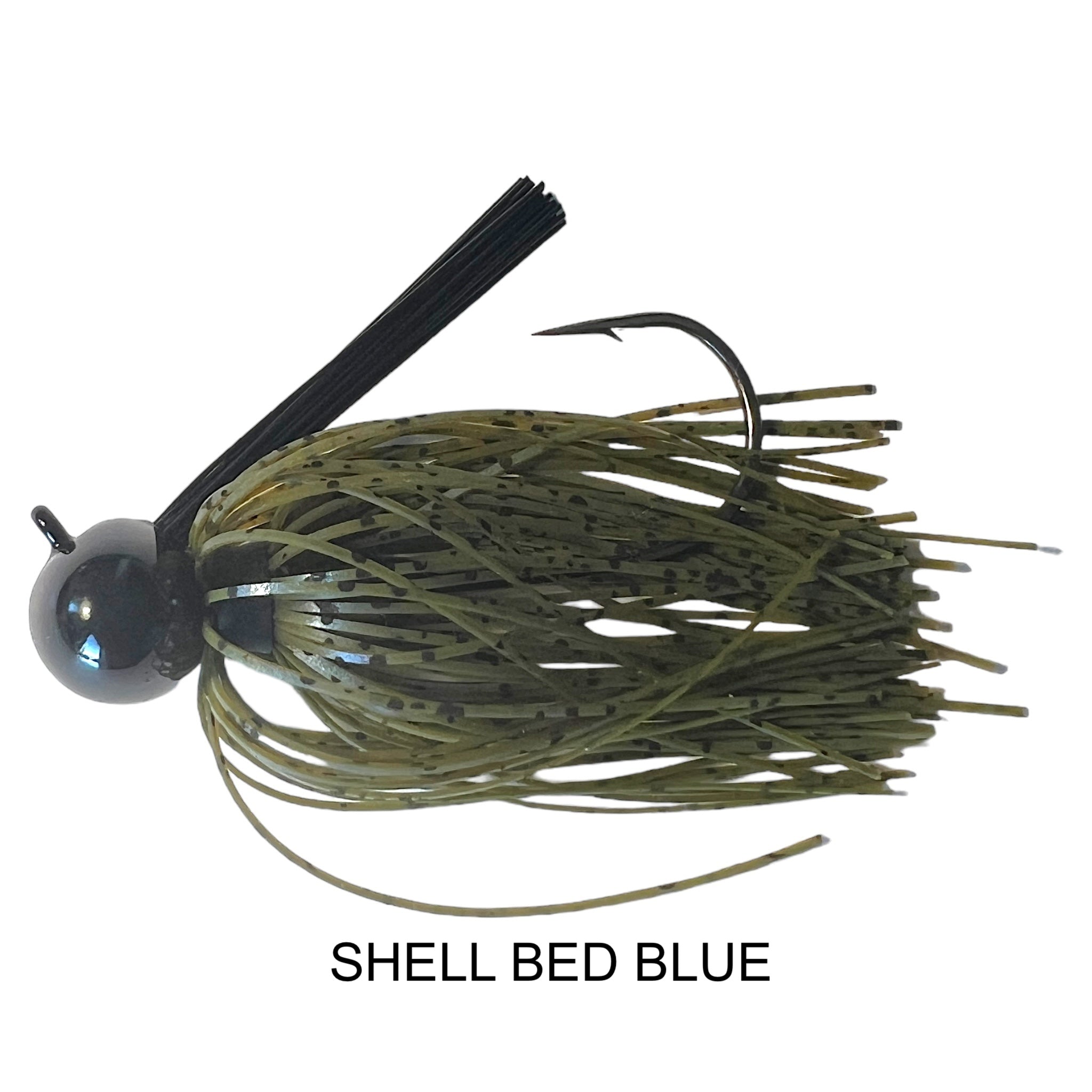 LEAD FOOTBALL JIG by 44 Outdoors Bait Co. Shell Bed Blue / 1/2 oz