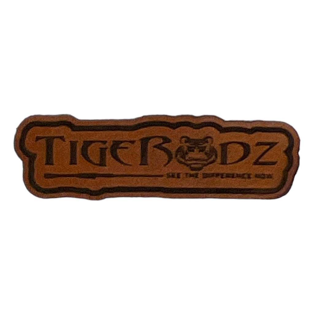 TigeRodz Leather Patch Richardson Hat 112 Patch close up