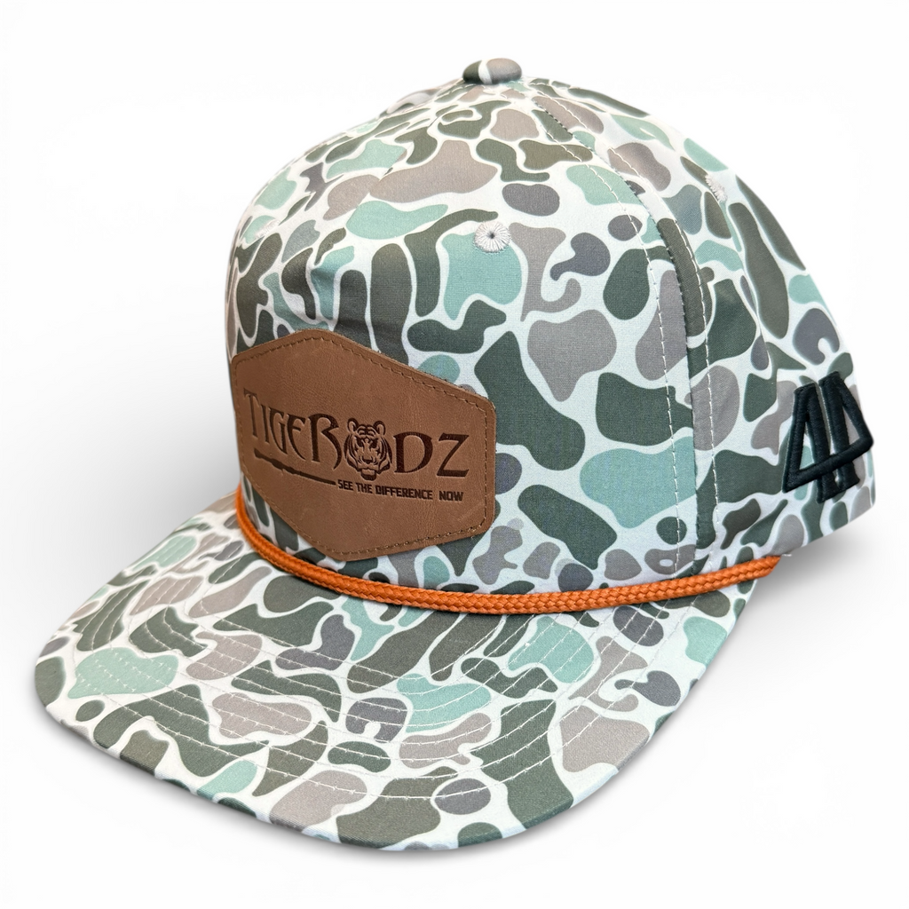 TigeRodz Leather Patch Rope Hat